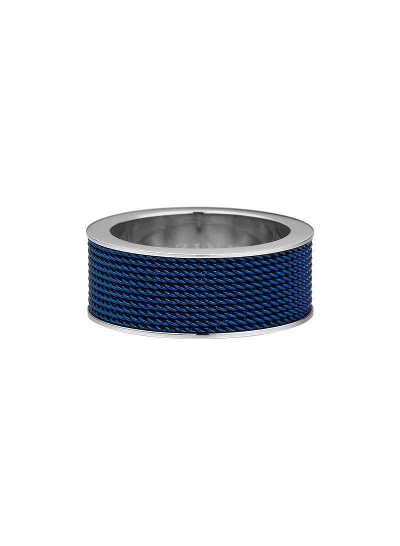 ZINK Men's Silver & Blue Stainless Steel Ring | ZJRG019SBL-20 - Image 3