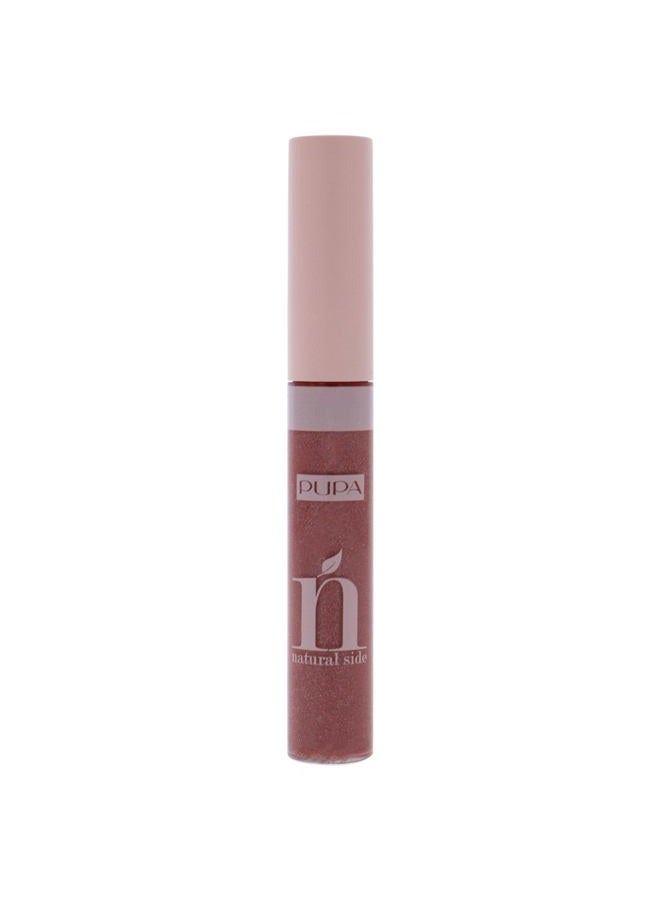 PUPA Natural Side Lip Gloss - High Shine And Color Payoff - Nourishing Formula - Made With Natural Ingredients - Enriched With Oils To Moisturize The Lips - 004 Pearly Nude - 0.17 OZ - Image 2