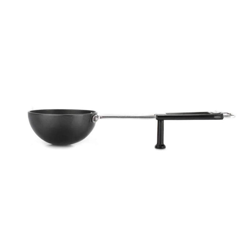 Prestige Hard Anodised Cookware Tadka Pan Black 13cm Perma Cool Bakelite Handle inBuilt Stand Metal Spoon Friendly - Image 2