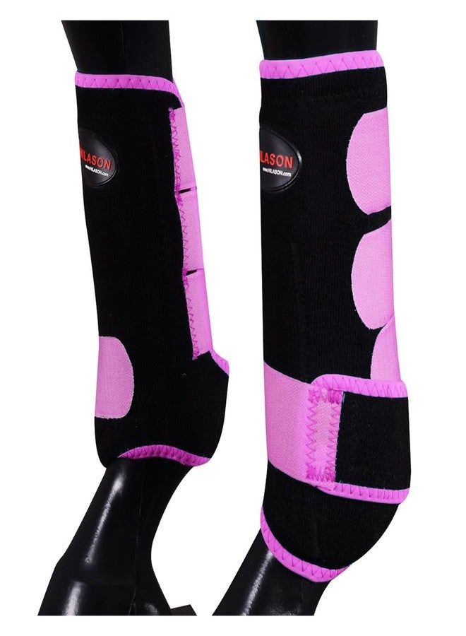 HILASON Horse Front Leg Neoprene Sport Boot Superior Protective & Shock Absorbing Comfortable Fit Breathable Design - Image 1