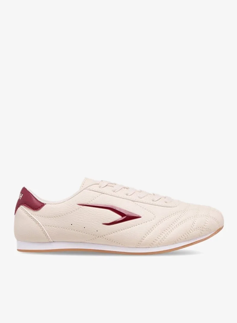 Women Stitch Detail Sneakers with Lace-Up Closure