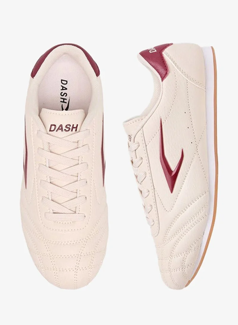 Dash Women Stitch Detail Sneakers with Lace-Up Closure