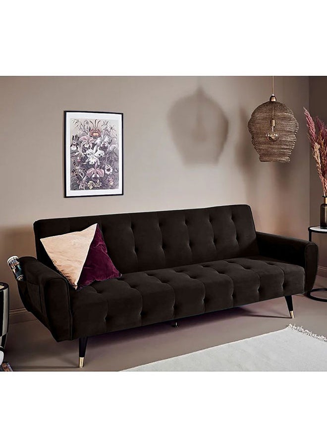 إن - هاوس مونتلا | أريكه سرير 2 في 1 من الكتان 36x179x106 cm- بني غامق  - Image 1
