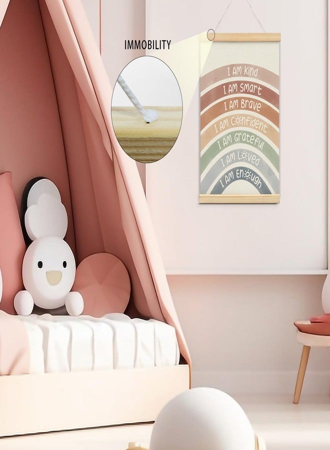 foedor Classroom Reading Corner Boho Rainbow Wall Decor Poster Hanger Frame,Book Center Calming Corner Home Bedroom Playroom Decor for Nursery Baby Girl Girls Room,12x16 Inch,Set of 2 - Image 5