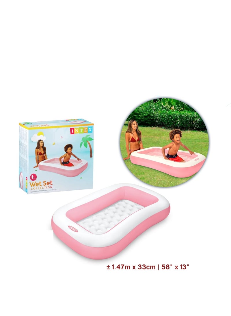 INTEX Pink Rectangular Inflatable Kiddie Pool