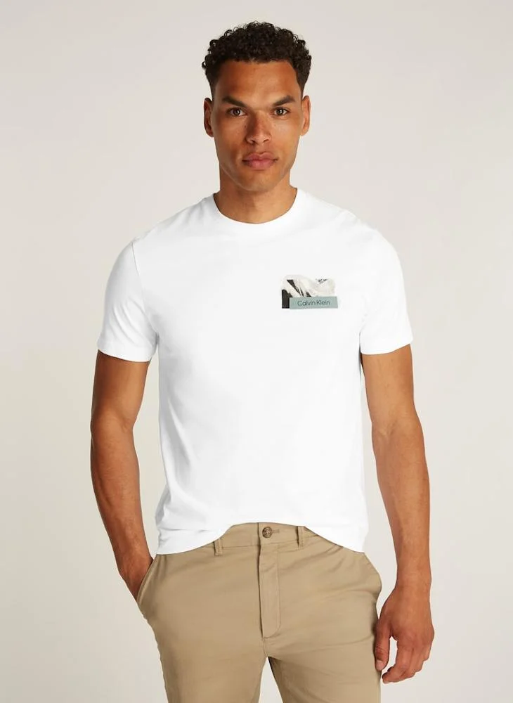 كالفن كلاين Logo Crew Neck T-Shirt