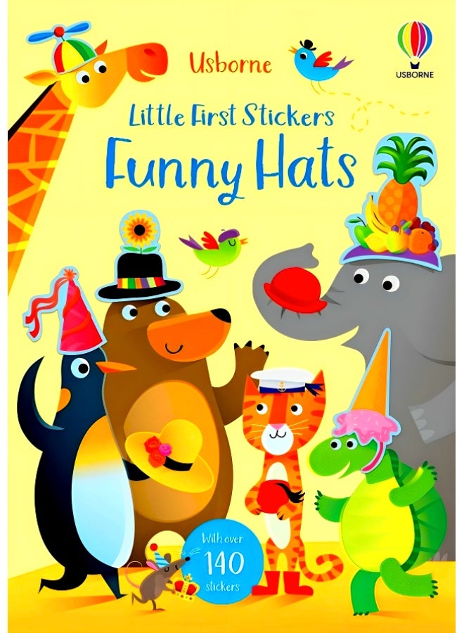 Usborne Little First Stickers Funny Hats 