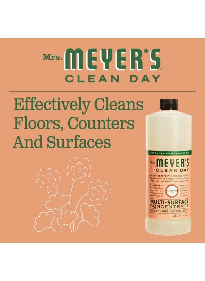 Mrs. Meyer's Clean Day MRS. MEYER'S CLEAN DAY Multi-Surface Cleaner Concentrate, Use to Clean Floors, Tile, Counters, Geranium, 32 fl. oz - Pack of 2  - Image 3