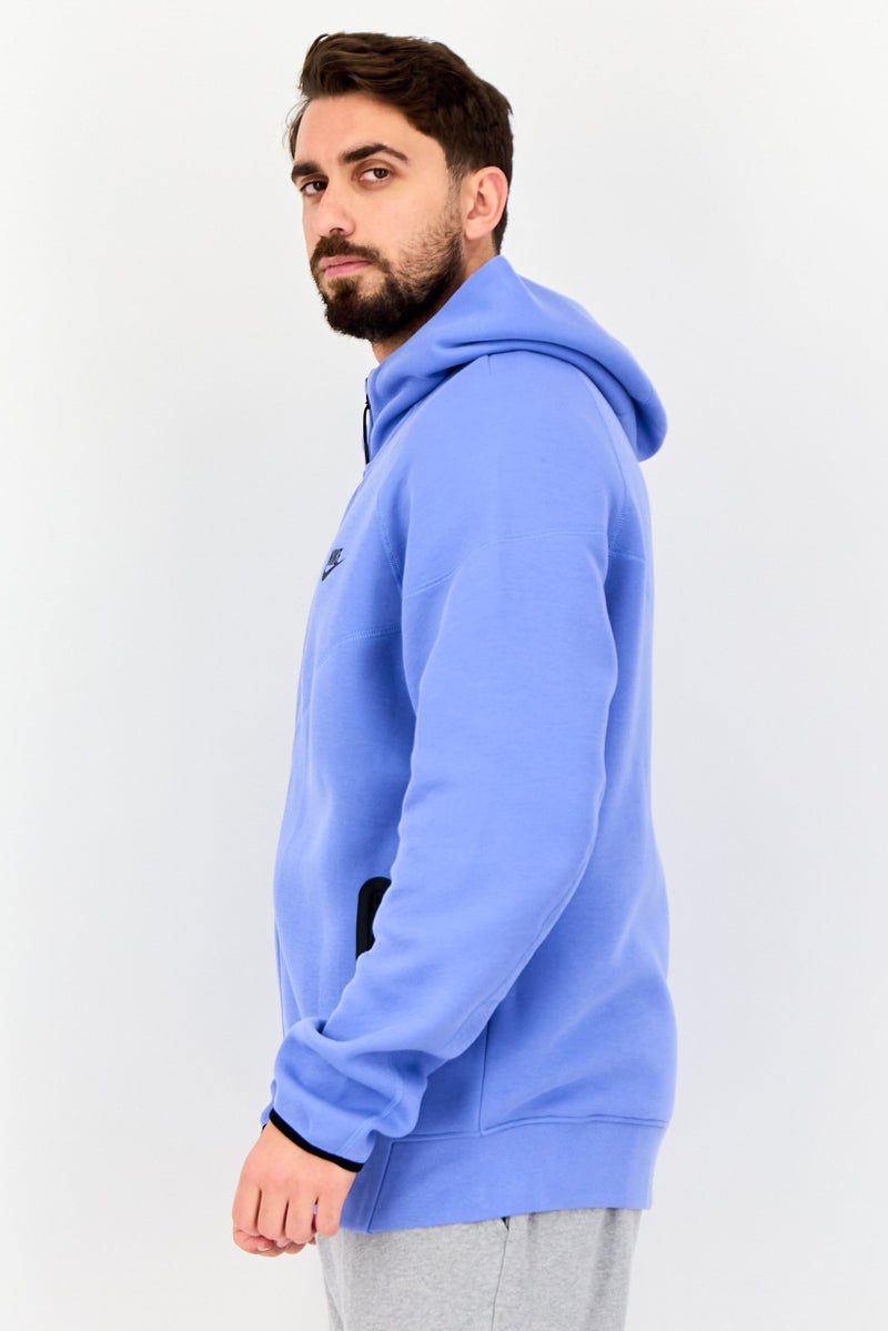 Nike هودي رياضي للرجال بأكمام طويلة مناسب في الهواء الطلق، أزرق - Image 3