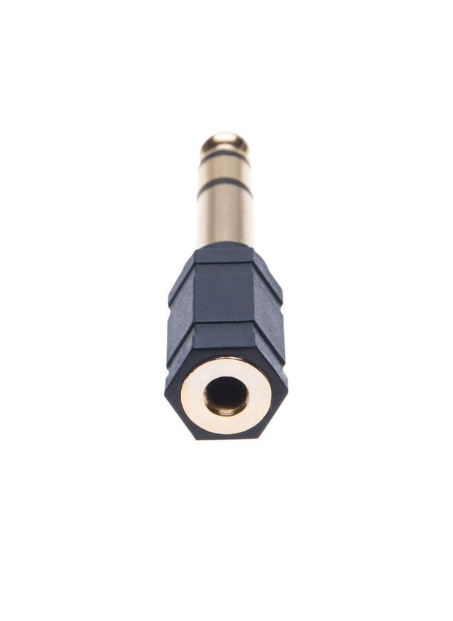 INSIGNIA - Insignia 1/4"-to-3.5mm Mini Headphone Jack Adapter - Black - Image 1
