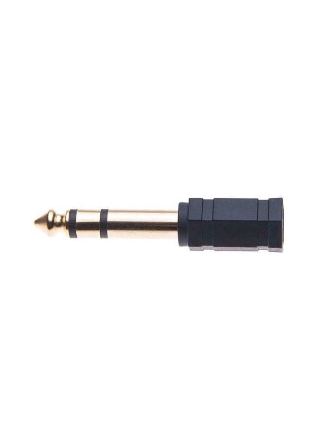 INSIGNIA - Insignia 1/4"-to-3.5mm Mini Headphone Jack Adapter - Black - Image 1