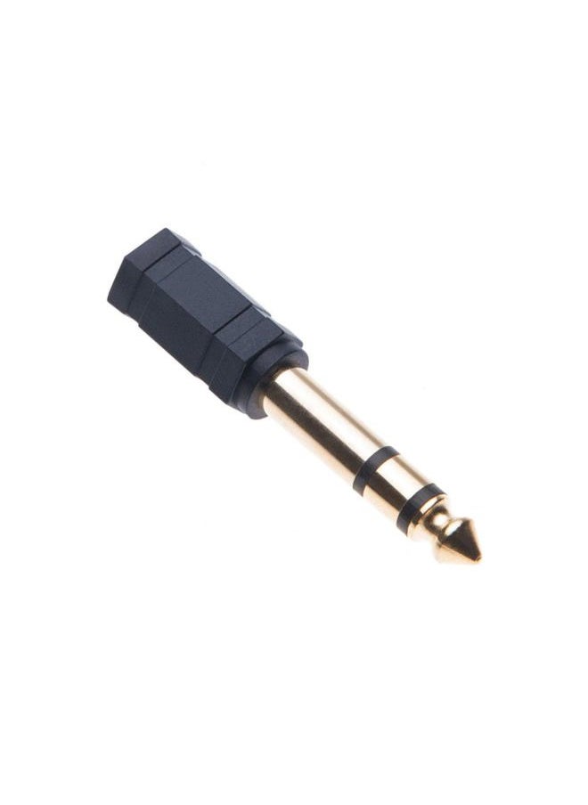 INSIGNIA - Insignia 1/4"-to-3.5mm Mini Headphone Jack Adapter - Black - Image 1
