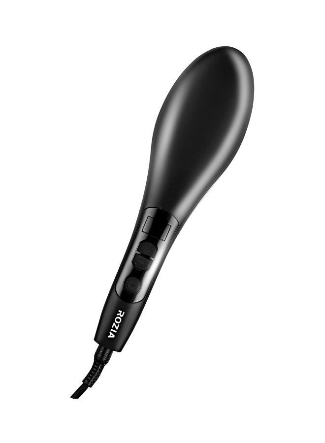 NIBEMINENT Hair Straightener Brush Black/Red - Image 2