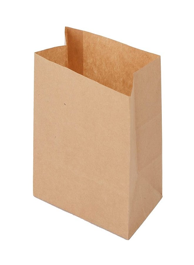 Restaurantware Bag Tek 3.9 x 2.3 x 3.8 Inch Paper Bags For Snacks 100 Small Paper Bags For Foods - Disposable Sustainable Kraft Paper Snack Bags Microwavable Freezable - Image 2