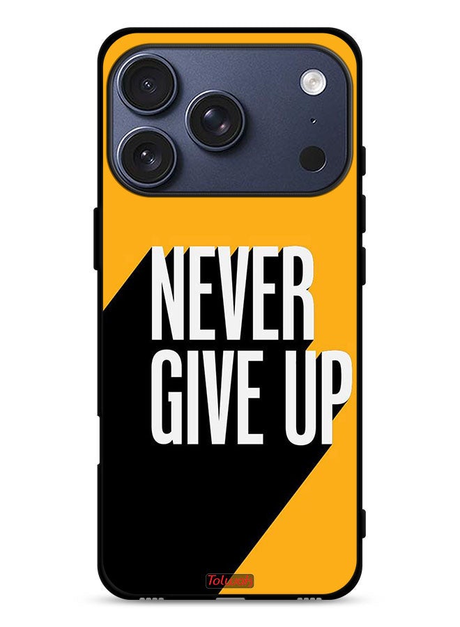 Tolwak Apple iPhone 17 Pro Protective Case Cover Never Give Up - Image 1