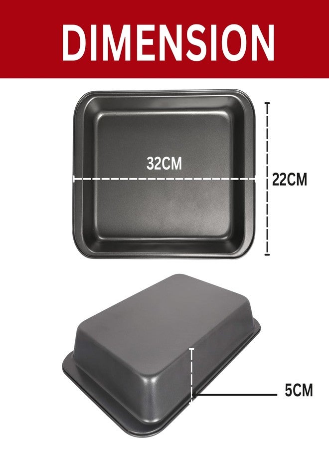 PureBake صواني خبز PureBake Premium SGS المعتمدة، قطعتان، غير لاصقة، مصنوعة من الفولاذ الكربوني غير السام، ذات حواف - مقاومة للخدوش والتشوه والصدأ، صواني خبز فرن من الفولاذ السميك - Image 4