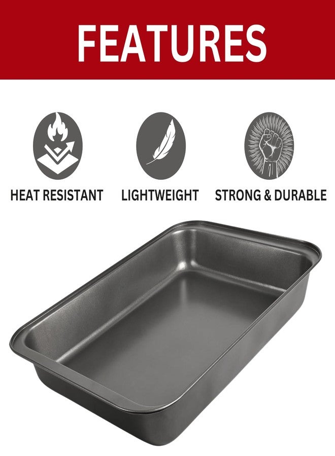 PureBake صواني خبز PureBake Premium SGS المعتمدة، قطعتان، غير لاصقة، مصنوعة من الفولاذ الكربوني غير السام، ذات حواف - مقاومة للخدوش والتشوه والصدأ، صواني خبز فرن من الفولاذ السميك - Image 5