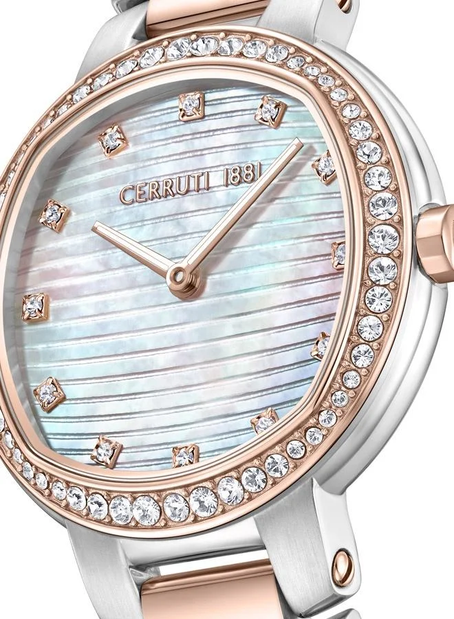 شيروتي 1881 Bellegra 32mm Women's Analog Watch with Two-tone Stainless Steel Bracelet