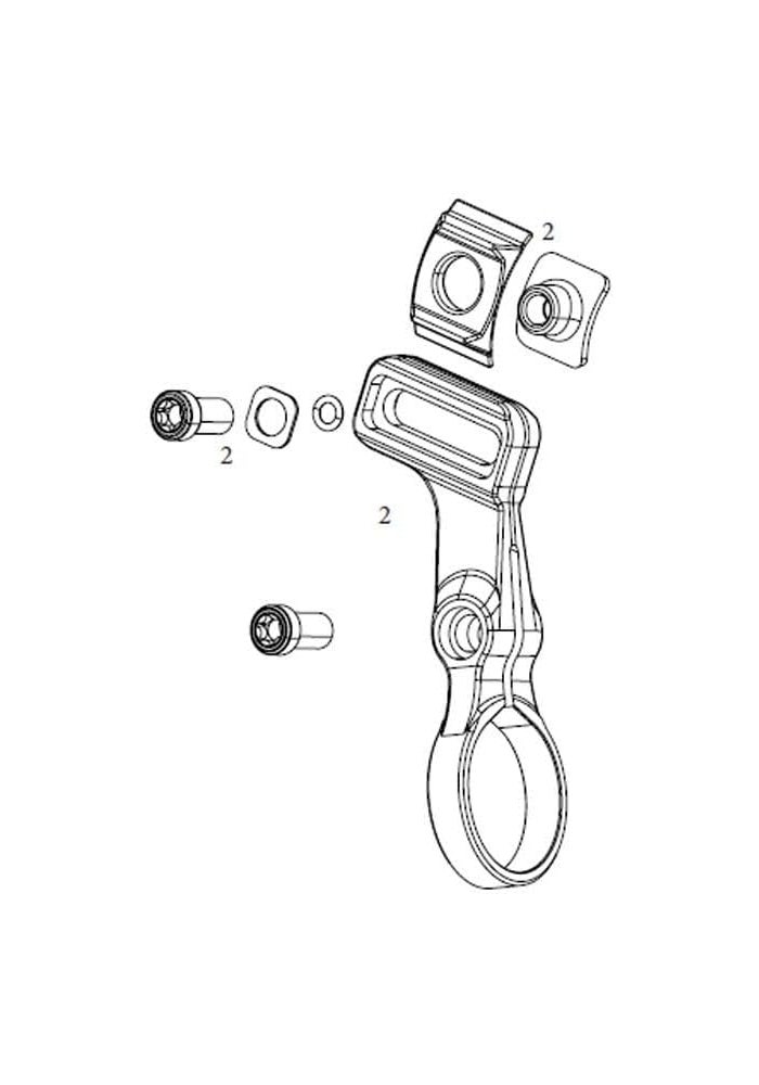 Sram Bridge Shifter Clamp for Axs Pod Ultimate Right - One Size - Image 3