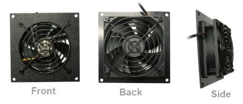 Coolerguys Pre-Set Thermal Controlled Cooling Kits for Cabinets, AV, and Components (Single 92mm, Thermal Plastic) - Image 2