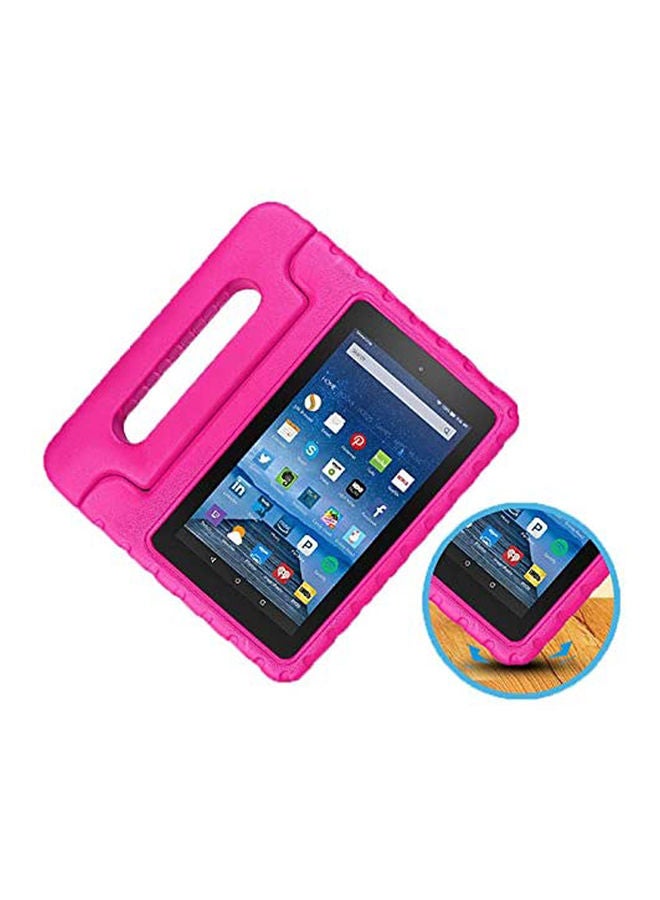 Kids Shock Proof Case Cover With Handle For Fire 7 Table Pink - Image 2