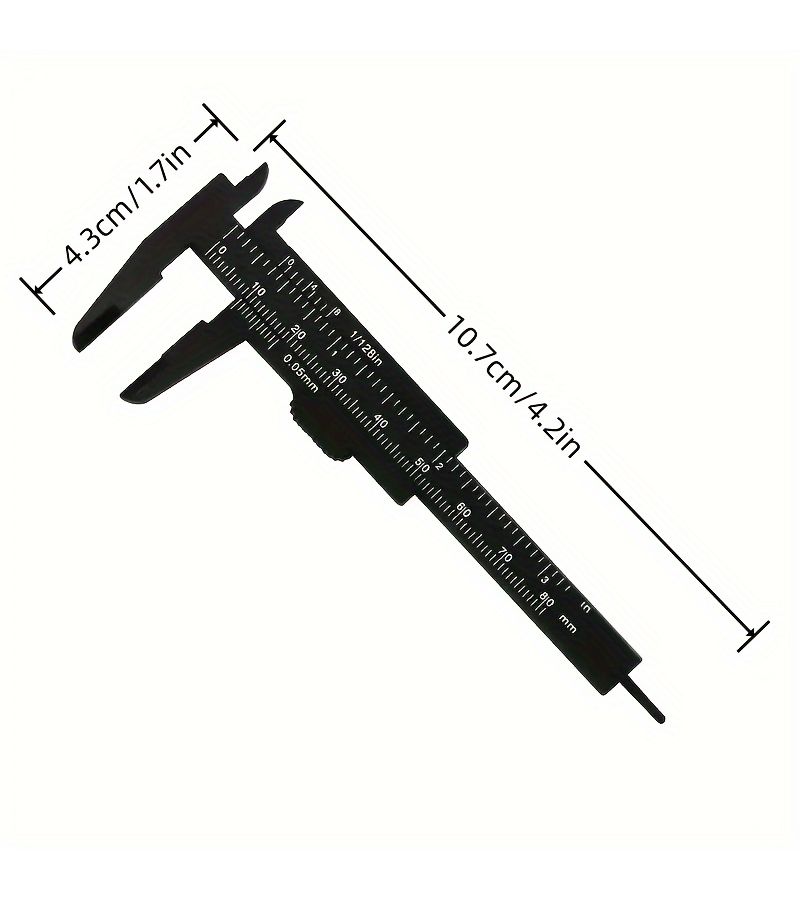Portable Mini Vernier Calipers 2pcs Dual Scale Measurement Ruler - Image 5