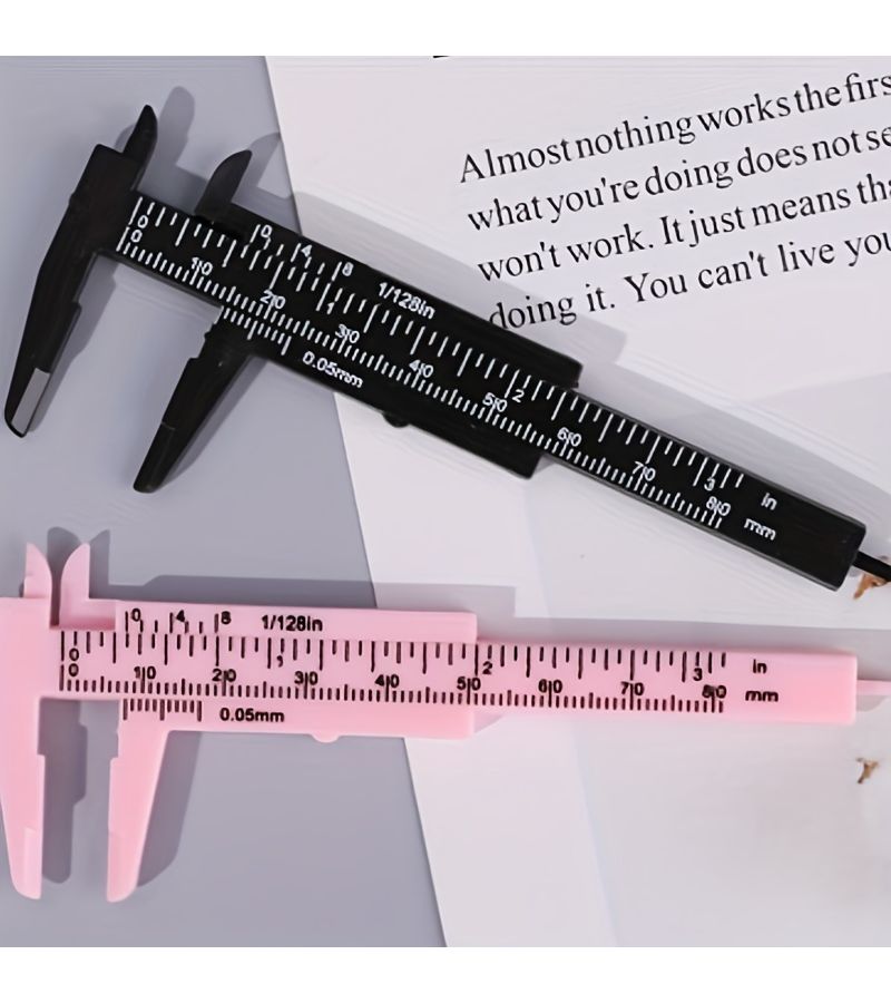 Portable Mini Vernier Calipers 2pcs Dual Scale Measurement Ruler - Image 1