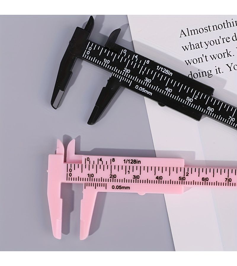 Portable Mini Vernier Calipers 2pcs Dual Scale Measurement Ruler - Image 3