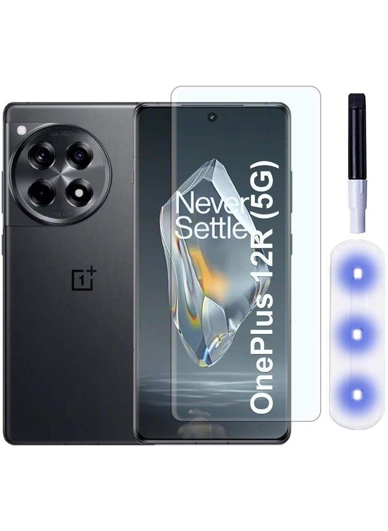 Generic - Tempered Glass for OnePlus 12R 5G UV Screen Protector Full Glue Edge to edge Tempered Glass Fingerprint Compatible Anti Scratch glass for OnePlus 12R 5G - Image 1