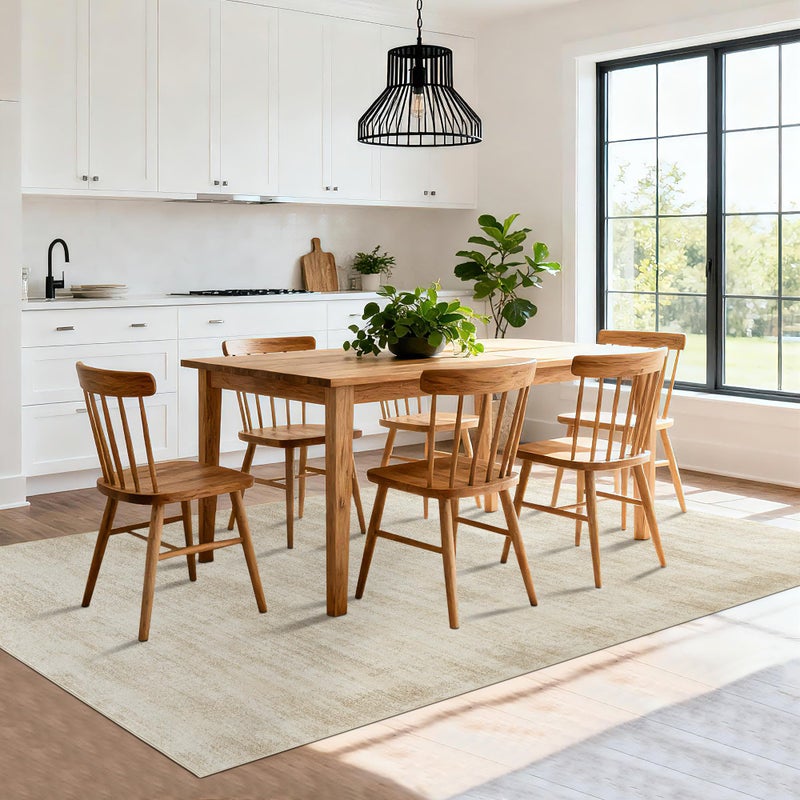BILEEHOME 8x10 Area Rugs for Living Room,Washable Tan Beige Neutral Abstract Modern Farmhouse Boho Rugs for Bedroom - Image 5