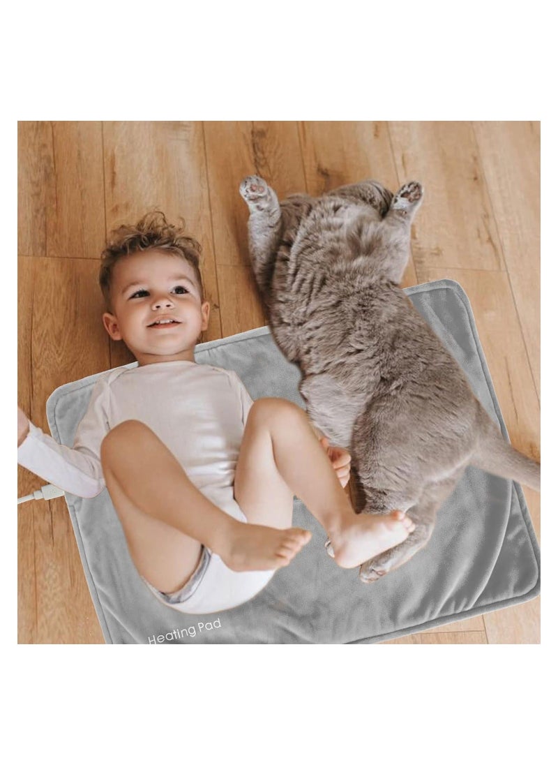 Generic - Electric Heating Pad for Back Neck Shoulders, USB Heat Pads for Back Pain Relief and Cramps Relief, Portable Car Travel Electric Thermostatic Heat Mat with Storage Bag, 30 x 60cm - Image 1