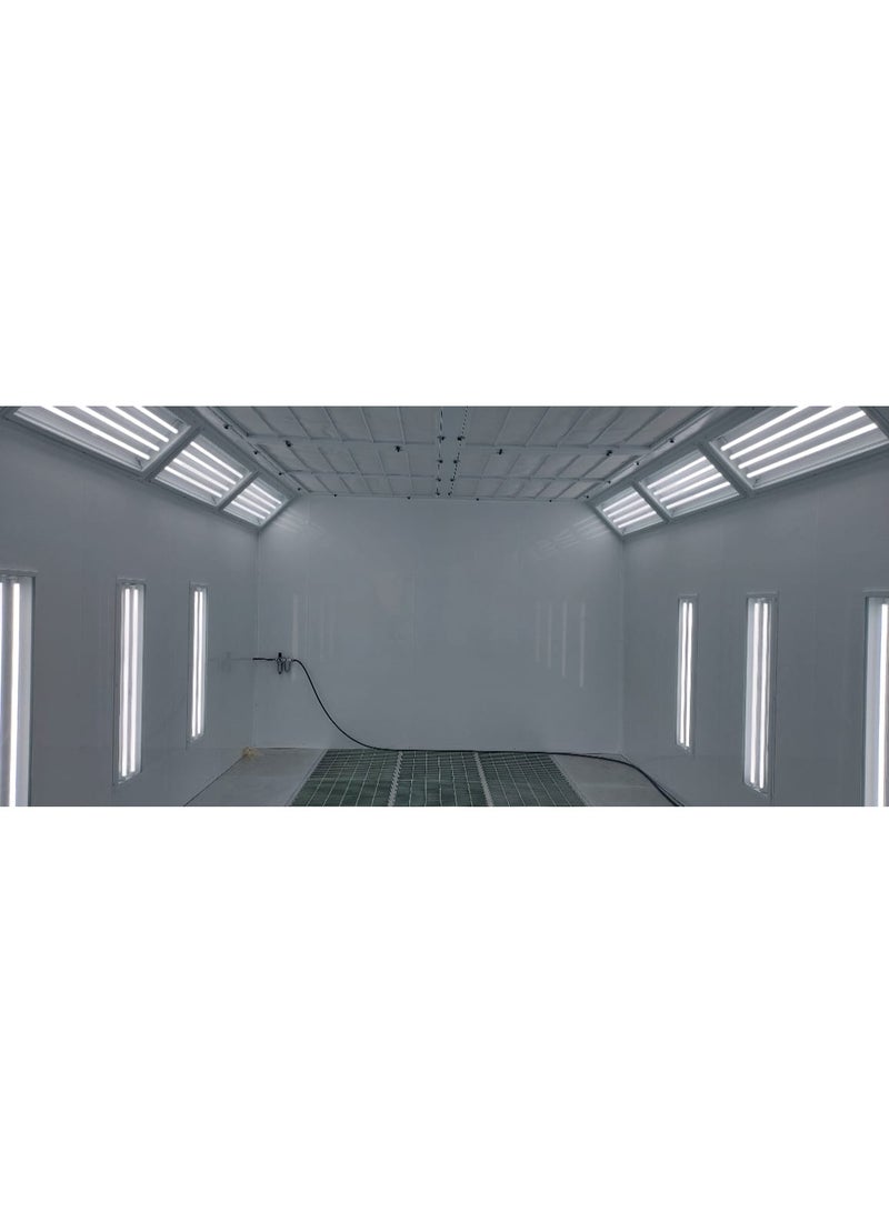 AMT Best Paintbooth in UAE 2025 AMT 6002 – Standard Spray Booth for Car Painting with Riello Burner, Belimo Damper & LED Lighting (7000×5400×3400mm) - Image 2