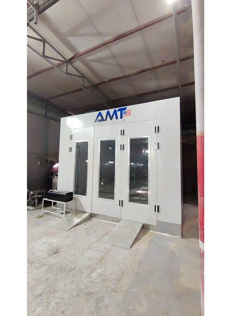 AMT Best Paintbooth in UAE 2025 AMT 6002 – Standard Spray Booth for Car Painting with Riello Burner, Belimo Damper & LED Lighting (7000×5400×3400mm) - Image 3