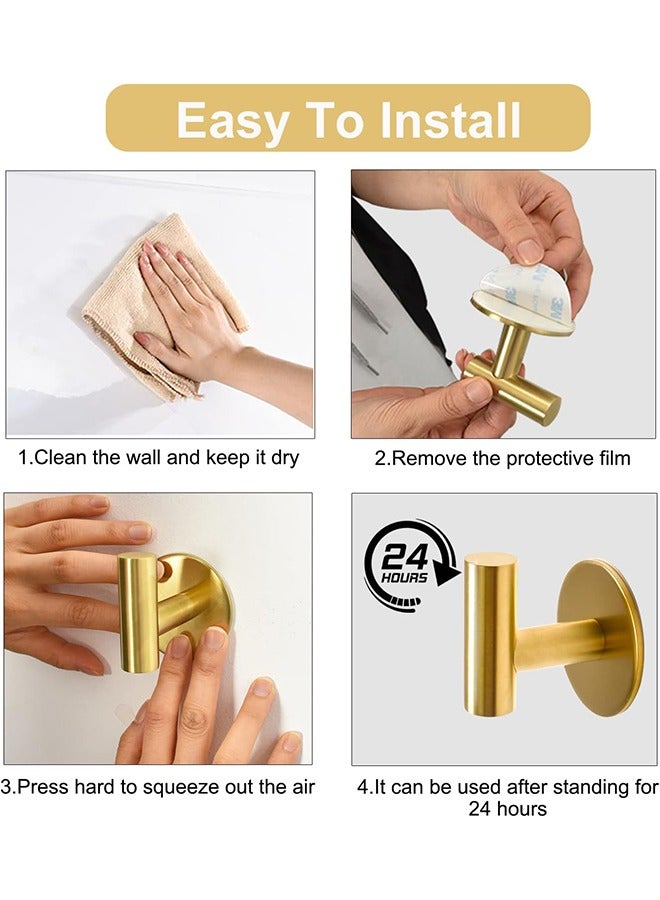 CityRiya-Long Adhesive Hook Self Adhesive Wall Hooks Heavy Duty Waterproof Adhesive Hooks for Hanging Towel Holder Coat Hooks Wall Mounted for Bathroom Kitchen  - Image 5