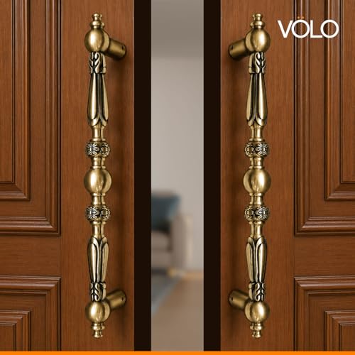VOLO Main Door Handle/Door Handles for Main Door/Glass Door Handle/Pull Handles, for Home/Office/Hotels (Antique Brass)(Rajwadi Handle) (12" (300mm), 1) - Image 3