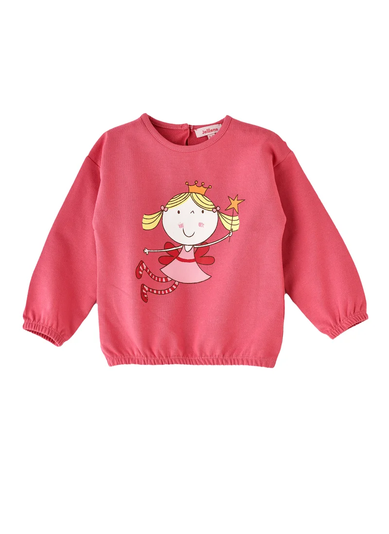 Jelliene Girls' Fairy Print Sweatshirt
