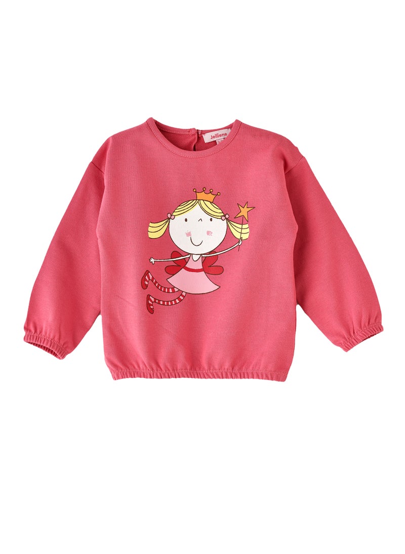 Jelliene Girls' Fairy Print Sweatshirt  - Image 1