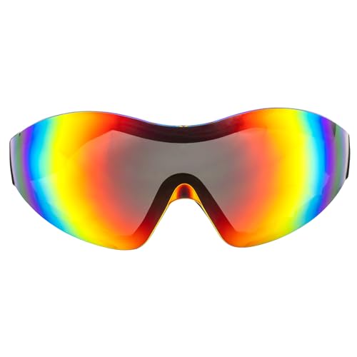 Birdz Eyewear Boogie Foam Padded Motorcycle Ski Skydiving Z87.1 Safety Goggles Black Frames with ReflecTech Red Anti-Fog Lenses - Image 2