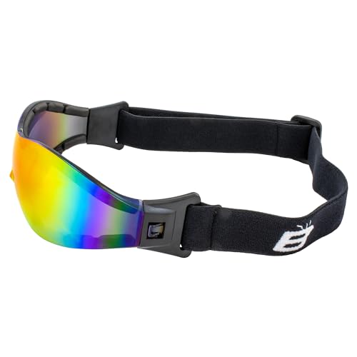 Birdz Eyewear Boogie Foam Padded Motorcycle Ski Skydiving Z87.1 Safety Goggles Black Frames with ReflecTech Red Anti-Fog Lenses - Image 4