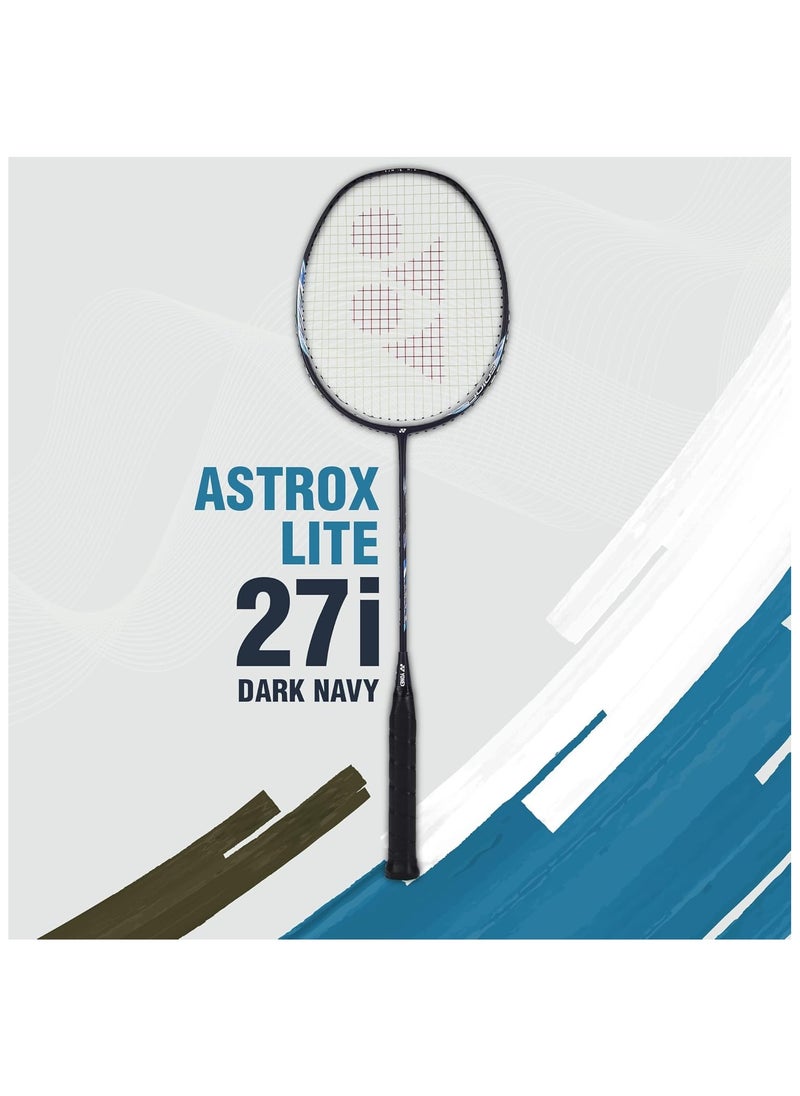 يونيكس مضرب كرة الريشة Astrox Lite 27i من الجرافيت مع غطاء كامل للمضرب | للاعبين المتوسطين | 77 جرام | الحد الأقصى لشد السلسلة - 30 رطلاً  - Image 2