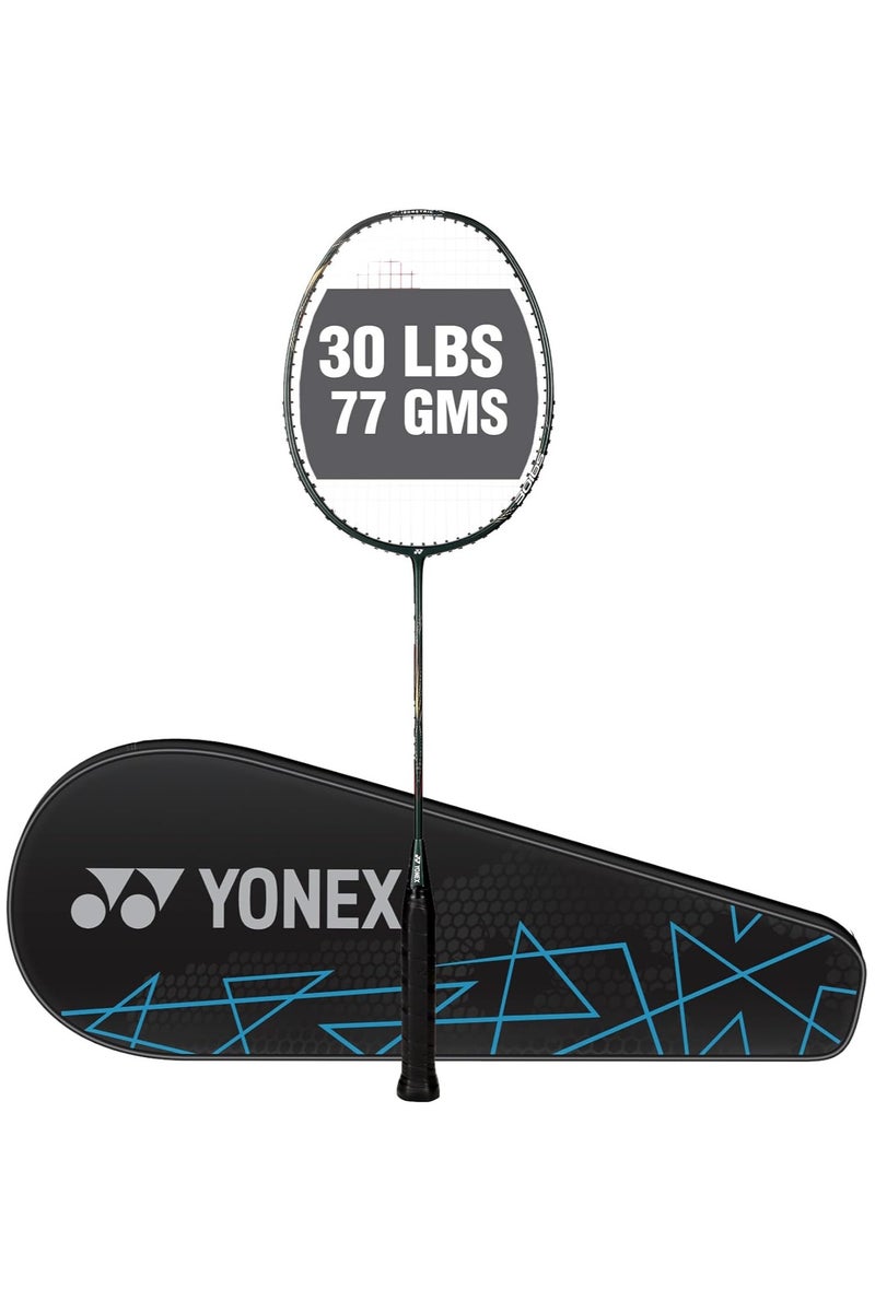 Astrox Lite 43i Badminton Racquet | Color: Dark Green | Size: Standard | Material: Graphite | Grip Size: G4 5U | Lightweight | Isometric Head Shape | Solid Frame & Slim Shaft