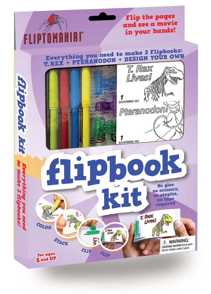 Fliptomania Flip Book Kit - Dinosaurs - Image 1