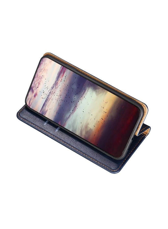 S-TOP Case For Motorola Moto E32 4G Gloss Oil Solid Color Magnetic Leather Phone Case - Image 5