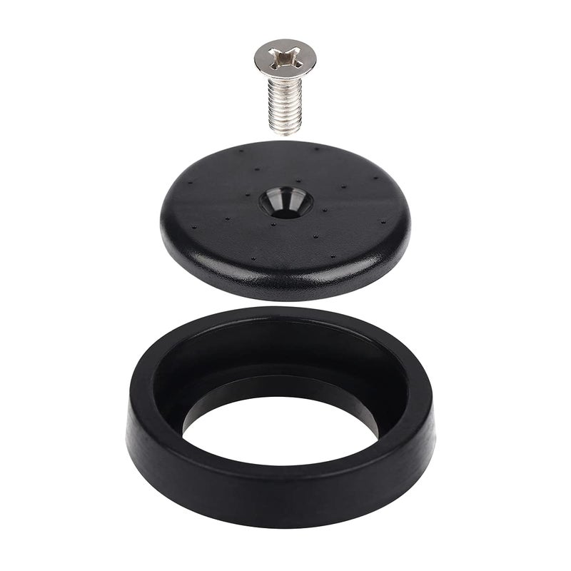KOLLNIUN KOLLNIUN Spray Valve Repair Kit  1.42 GPM Pre-rinse Spray Face and Spray Head Ring for All Commercial Faucet Sink Dish Sprayer Valve  Bumper and Screw Repair Kit  Black (Spray Face & Bumper)  - Image 1