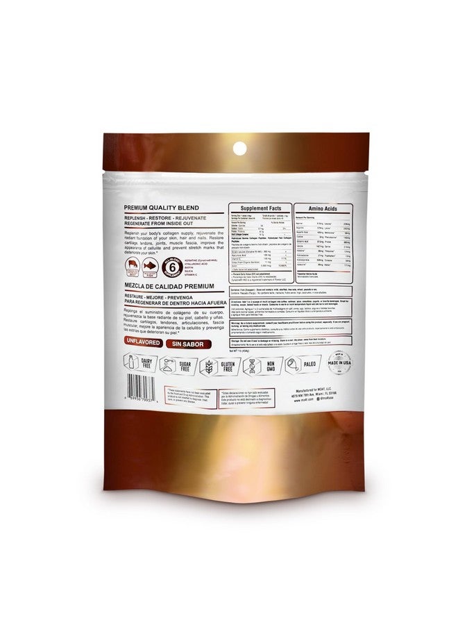 MOMOF4TRANSFORM MOMOF4TRANSFORM Multi Collagen Booster Powder - Extra Strength Collagen Supplement with Added Keratin, Biotin, Hyaluronic Acid, Vitamin C & Silica - Extra Nutrients for Hair, Nails,& Skin -1 Pound  - Image 2