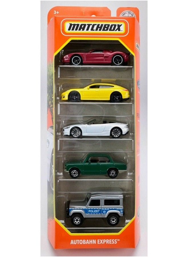 MATCHBOX - Autobahn Express 5 Pack 1:64 Scale Vehicles - Image 1