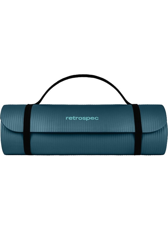 Retrospec Solana Yoga Mat 1" Thick w/Nylon Strap for Men & Women - Non Slip Exercise Mat for Yoga - Image 3