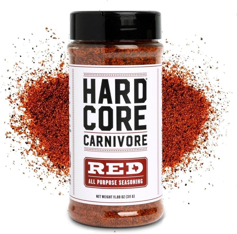 Hardcore Carnivore توابل هاردكور كارنيفور الحمراء لجميع الأغراض - 11 أونصة هزازة للحم الخنزير والدجاج والشواء - Image 1