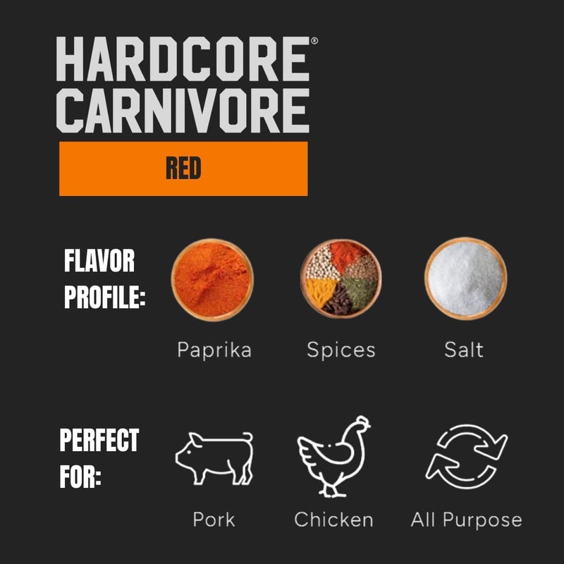 Hardcore Carnivore توابل هاردكور كارنيفور الحمراء لجميع الأغراض - 11 أونصة هزازة للحم الخنزير والدجاج والشواء - Image 3