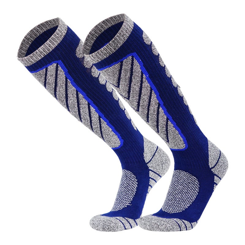 Generic Cross-border Hot Ski Socks Men Wholesale Quick Dry Socks terry Sports Socks Women Climber Socks Towel Bottom Snow Socks sapphire blue